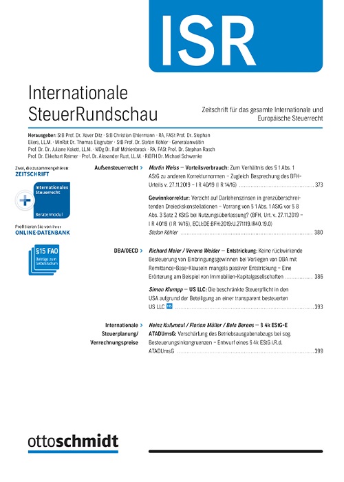 ISR - Internationale SteuerRundschau