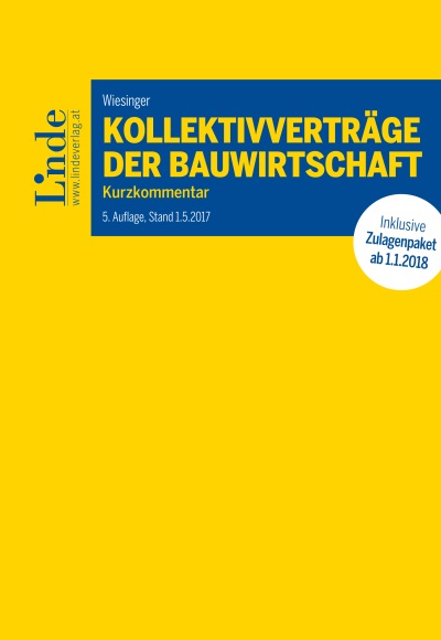Kollektivverträge der Bauwirtschaft