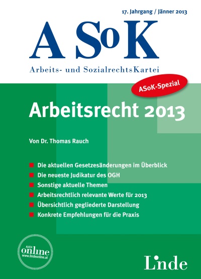 Arbeitsrecht 2013