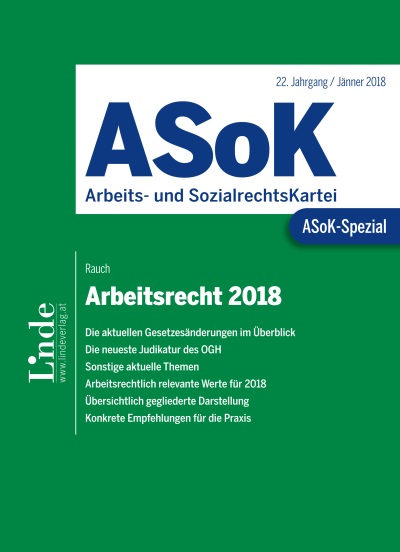 ASoK-Spezial Arbeitsrecht 2018