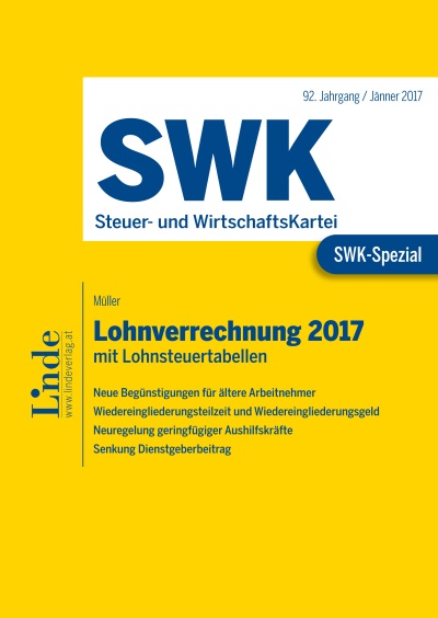 SWK-Spezial Lohnverrechnung 2017