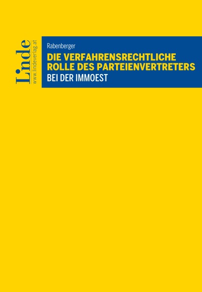 Die verfahrensrechtliche Rolle des Parteienvertreters bei der ImmoESt