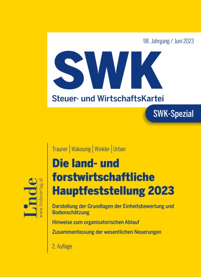 SWK-Spezial Die land- und forstwirtschaftliche Hauptfeststellung