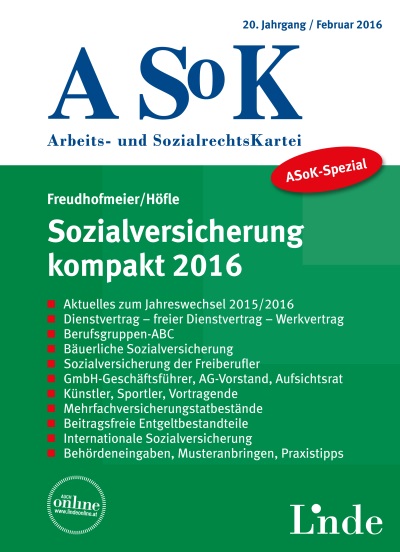 Sozialversicherung kompakt 2016