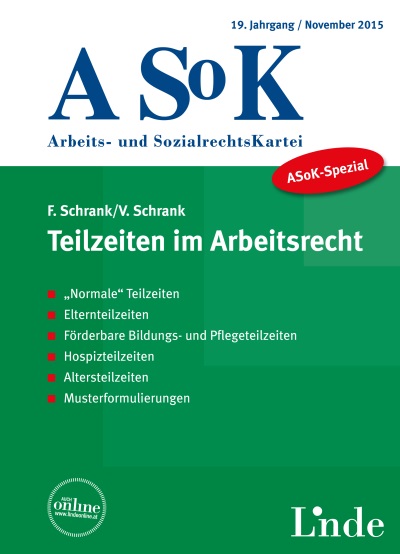 ASoK-Spezial Teilzeiten im Arbeitsrecht