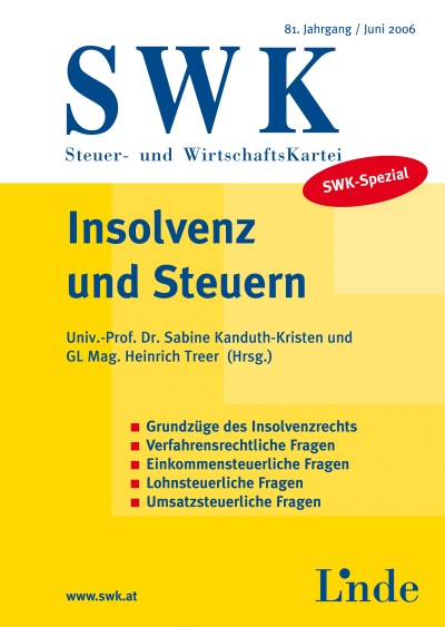 SWK-Spezial Insolvenz und Steuern