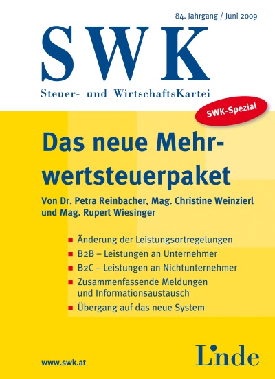 SWK-Spezial Das neue Mehrwertsteuerpaket