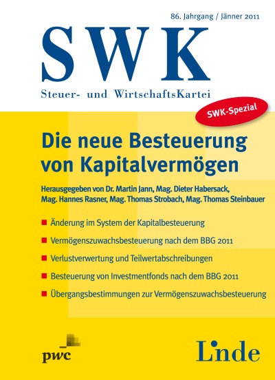 SWK-Spezial Die neue Besteuerung von Kapitalvermögen