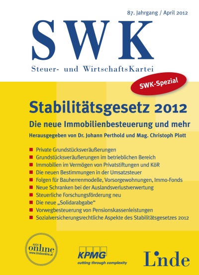 SWK-Spezial Stabilitätsgesetz 2012