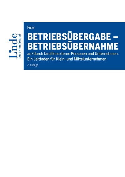 Betriebsübergabe-Betriebsübernahme