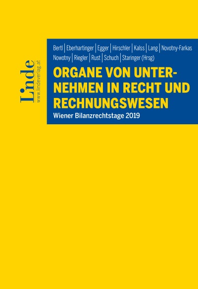 Organe von Unternehmen in Recht und Rechnungswesen