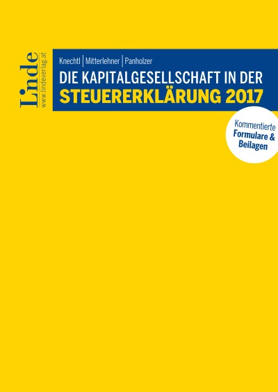 Die Kapitalgesellschaft in der Steuererklärung 2017