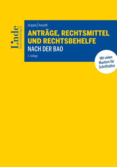 Anträge, Rechtsmittel und Rechtsbehelfe nach der BAO