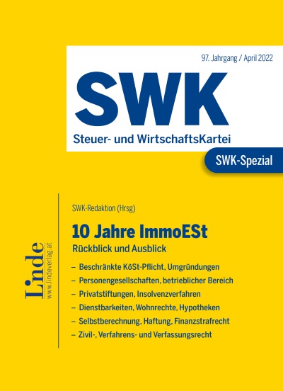 SWK-Spezial 10 Jahre ImmoESt