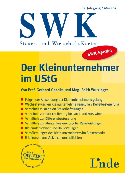 Der Kleinunternehmer im UStG